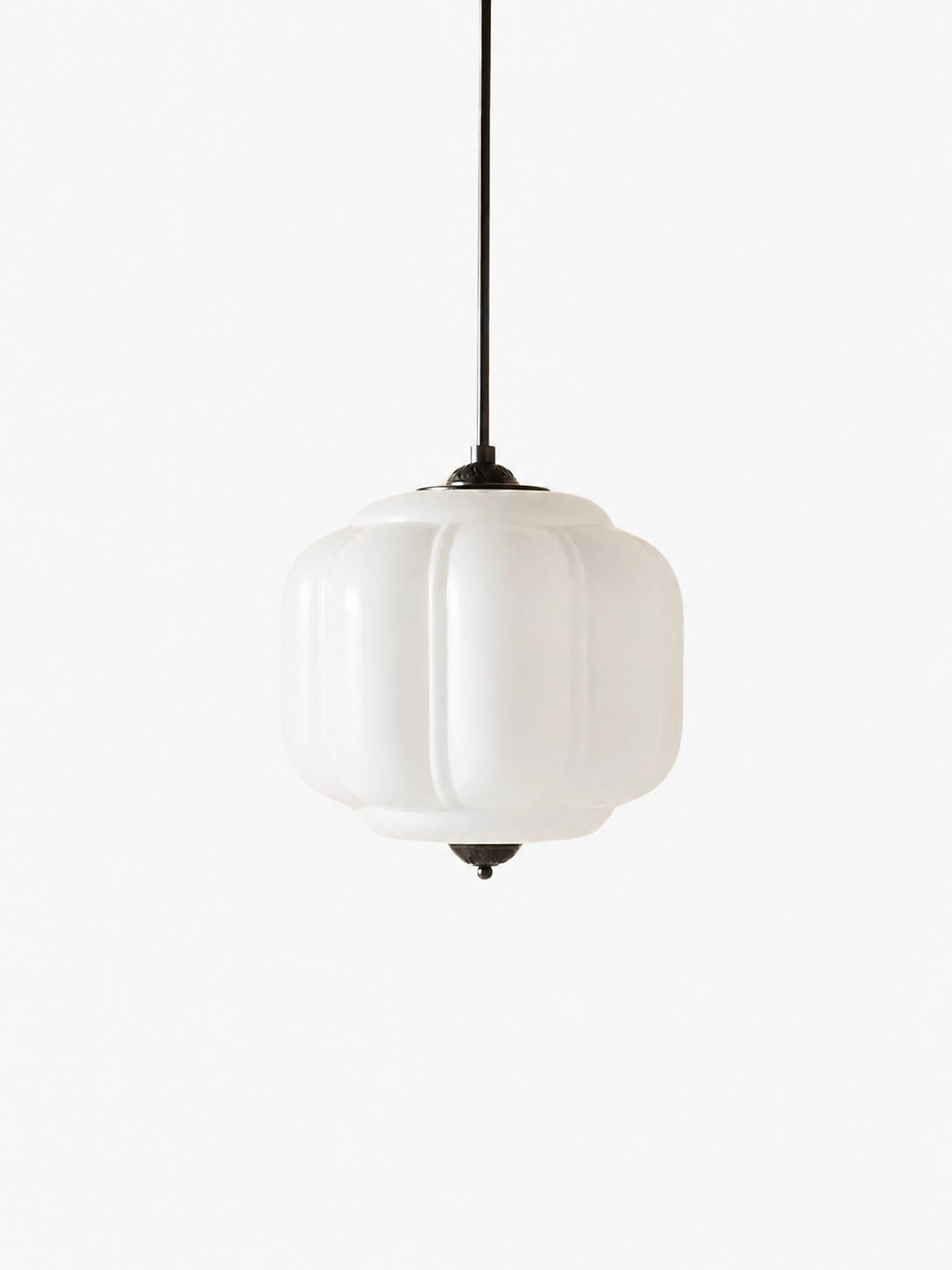 Eloise Vintage Glass Chandelier - Milk Glass Home Accent
