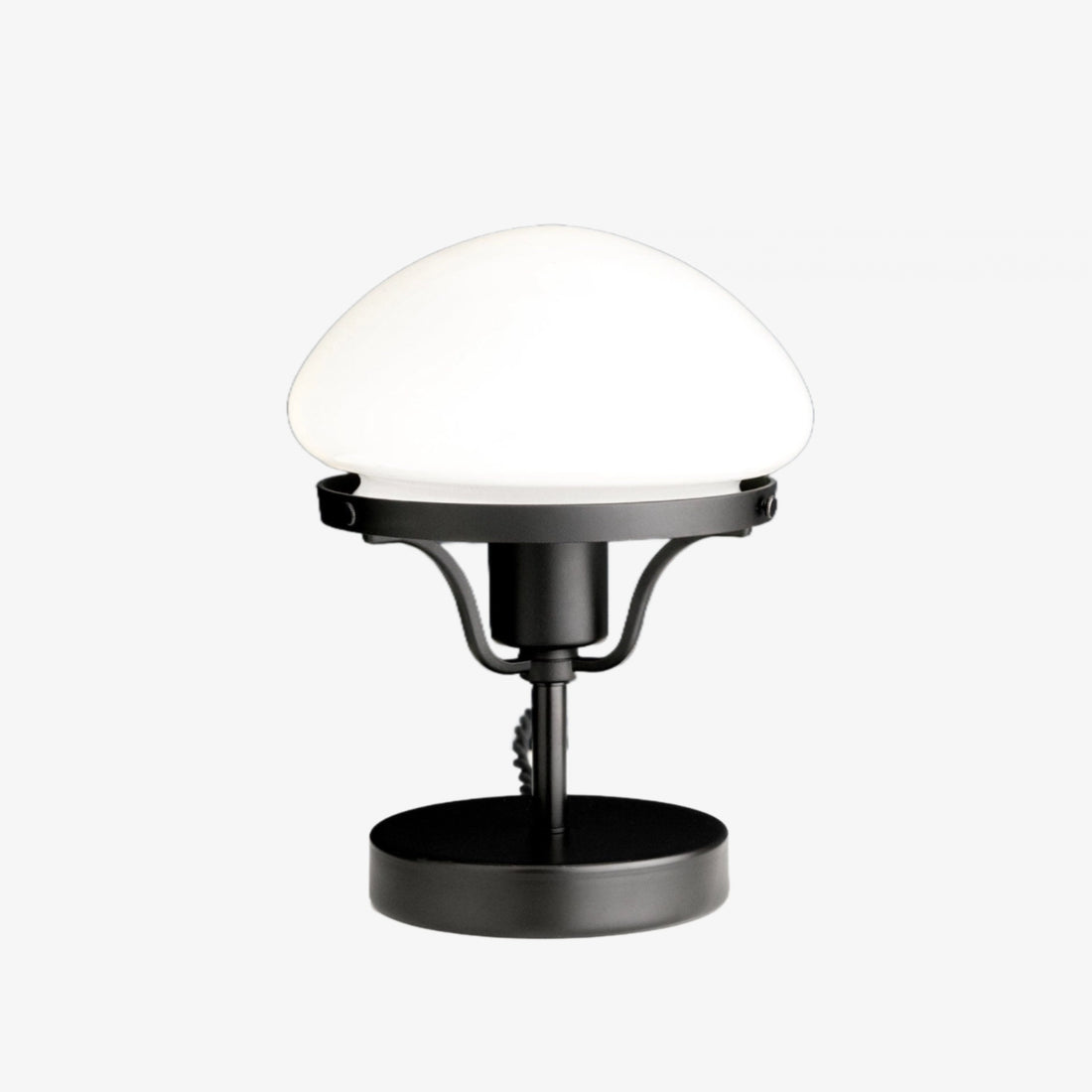 Ornato Luxe Modern Brass or Black Table Lamp With Art Deco Lustre