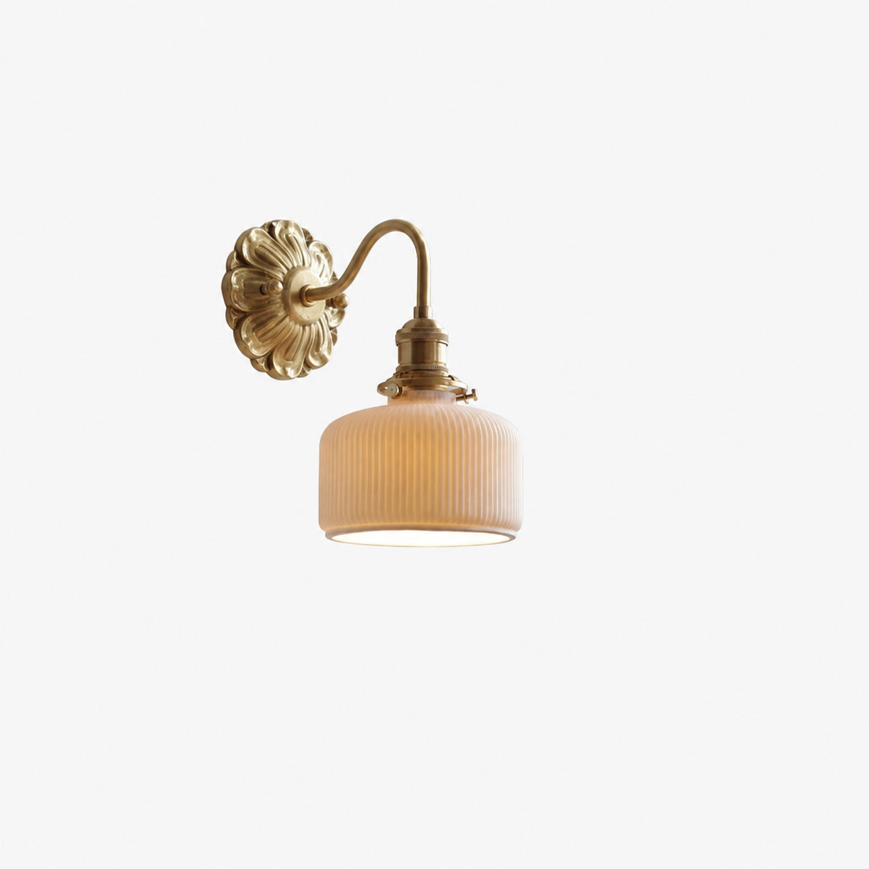 Brass Ceramic Wall Light