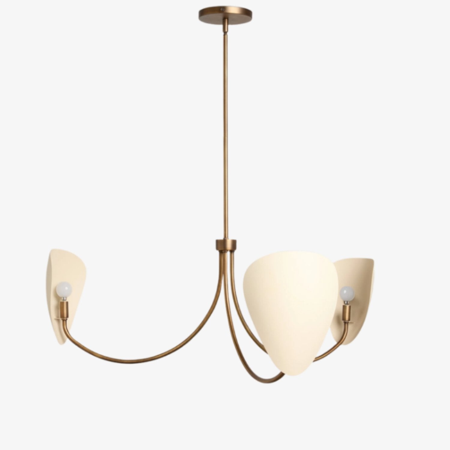 Shella Artistic Chandelier – Curved-arm Design for Dining rooms or Living Rooms