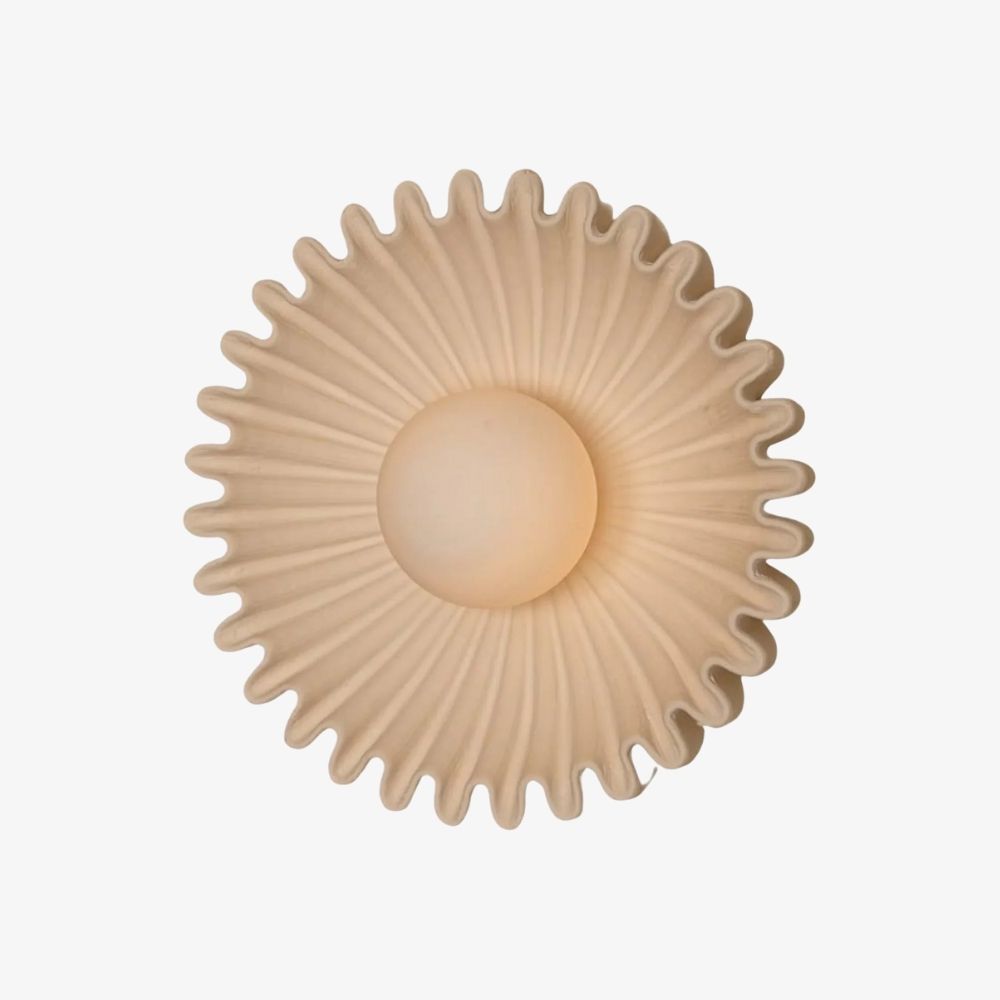 Glova Nordic Floral Ceramic Wall Light – Sculptural Accent Wall Lamp