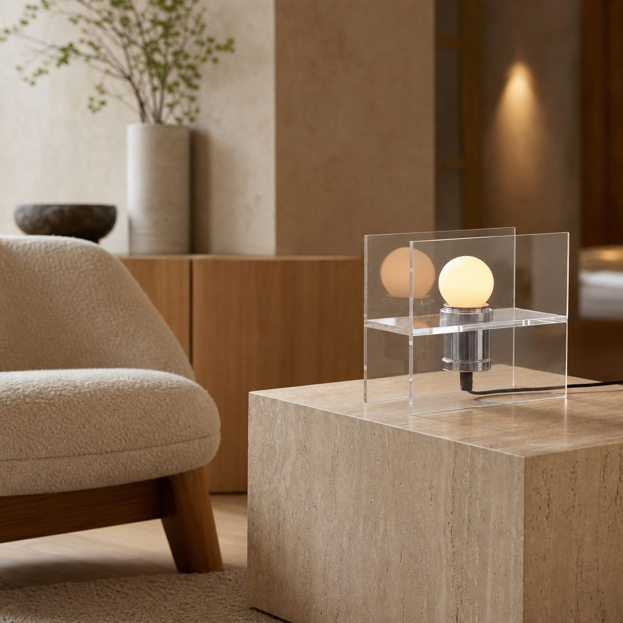Sunset Ocean Horizon Table Lamp - Gradient Ambient Modern Decorative Desk Lamp for Home Interior