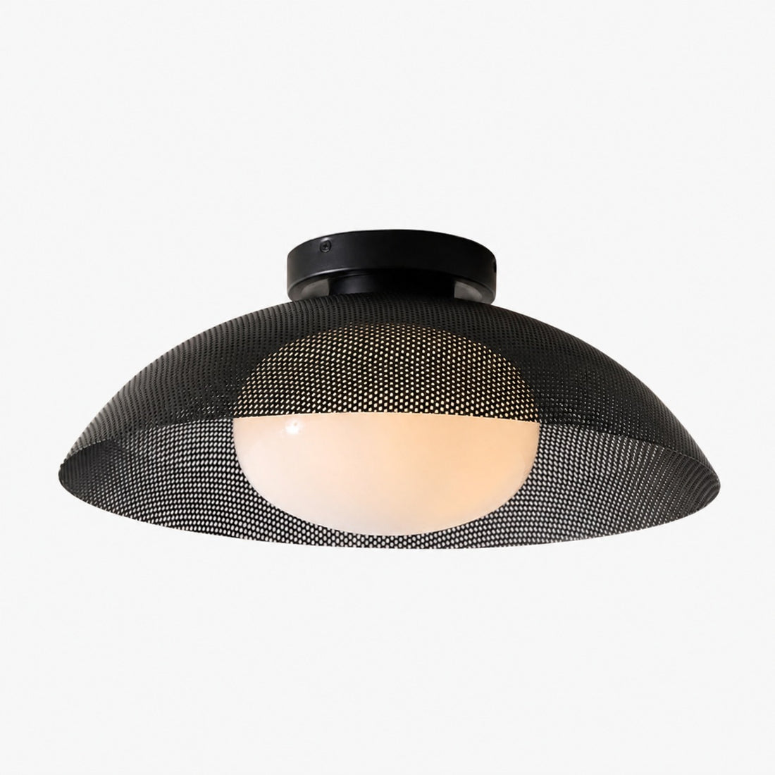 Elorina Flush Mount Glass/Metal Ceiling Light - A Stylish Fixture for Modern Spaces