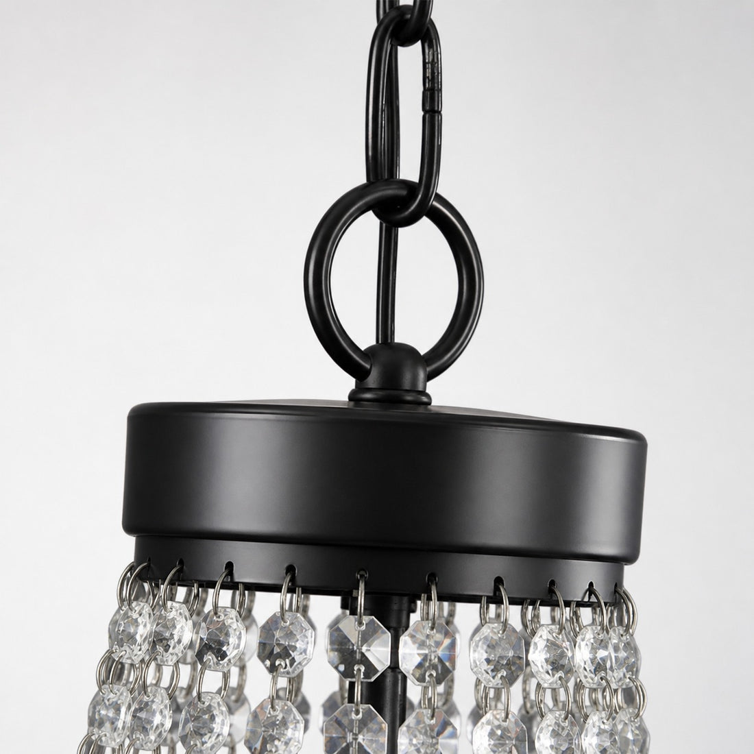 Crystallis Modern Metal Structure Crystal Chandelier - Luxury Lighting for Living Room
