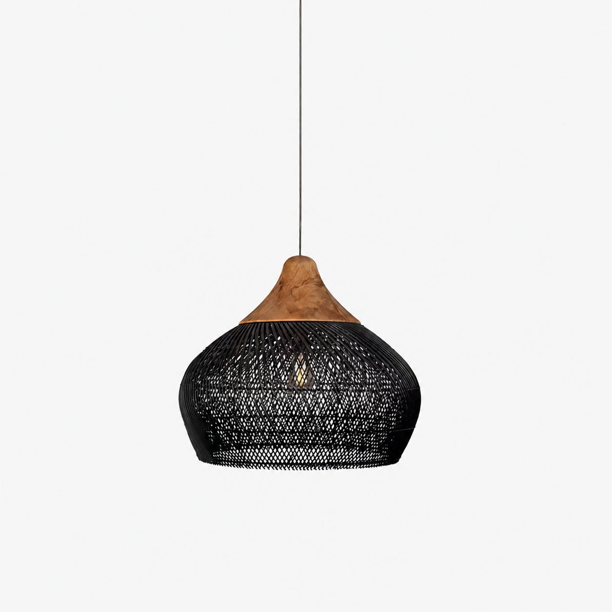 Harp Braided Rattan Pendant Lamp