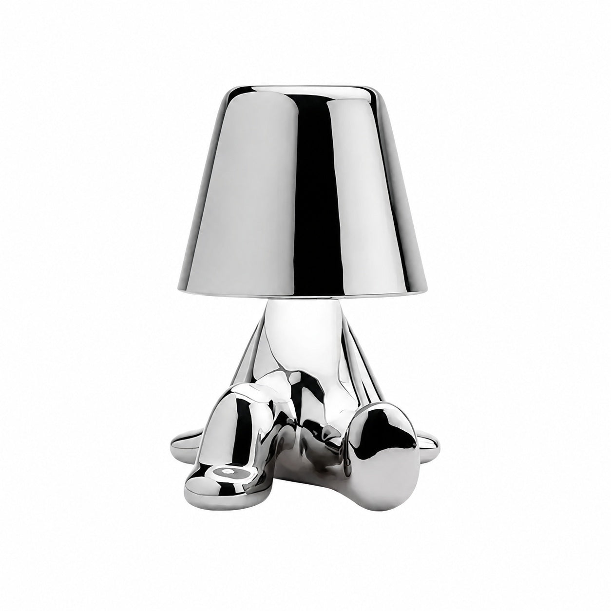 Aurabrova Rechargeable Human Figure Table Lamp – Modern Aluminium Lamp for Living Room