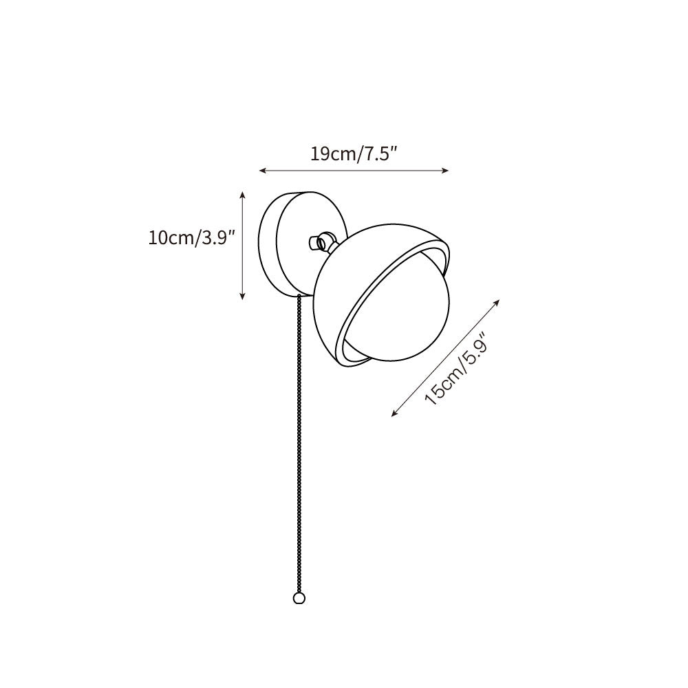 Modern Travertine Wall Lamp – Minimalist Stone Sconce for Bedroom Living Room Hallway