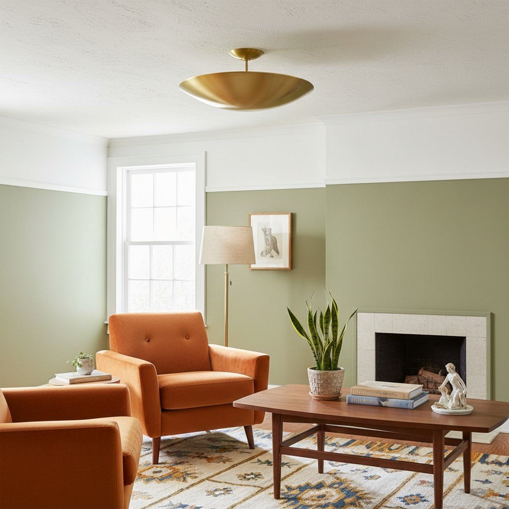 Plara Flush Mount - Rounded Minimalist Dome Metal Ceiling Light for Hallway