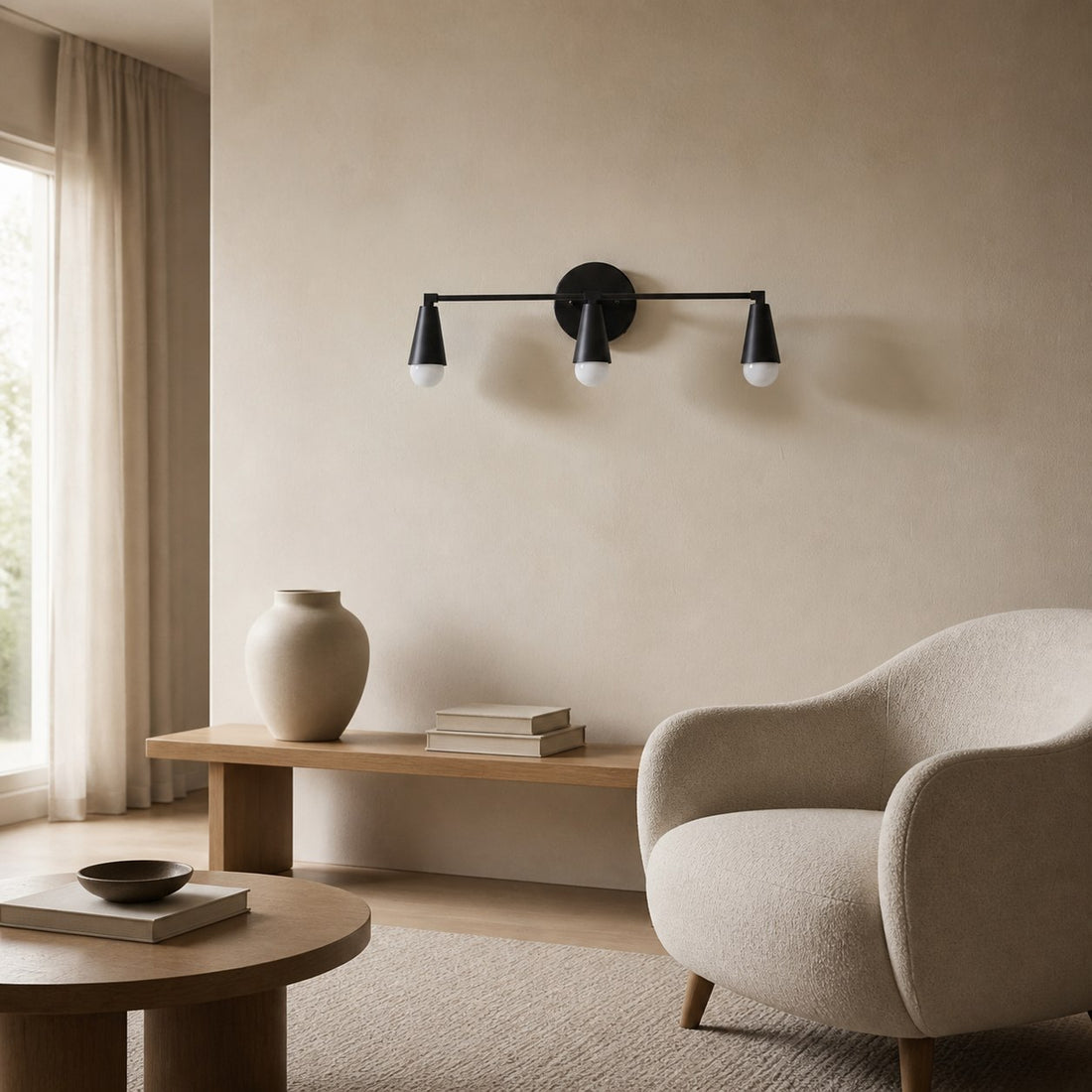 Pyralis Cone 3 Light Vanity Light - Modern Sconce