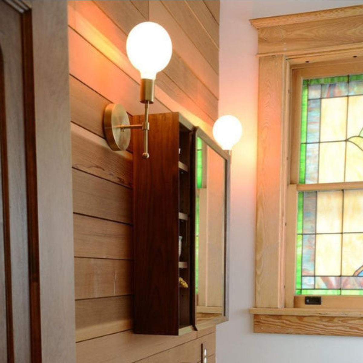 Compact Metal Finish Wall Sconce - Ideal For Bedroom & Corridor Lighting