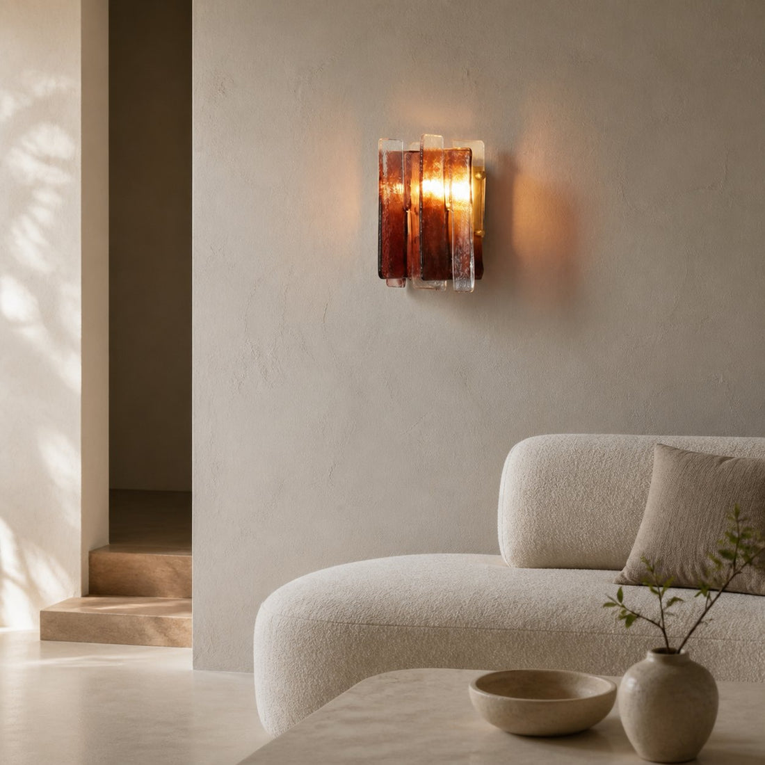 Lumiridge Modern Wall Light – Minimalist Design Metal Glass Fixture for Living Room