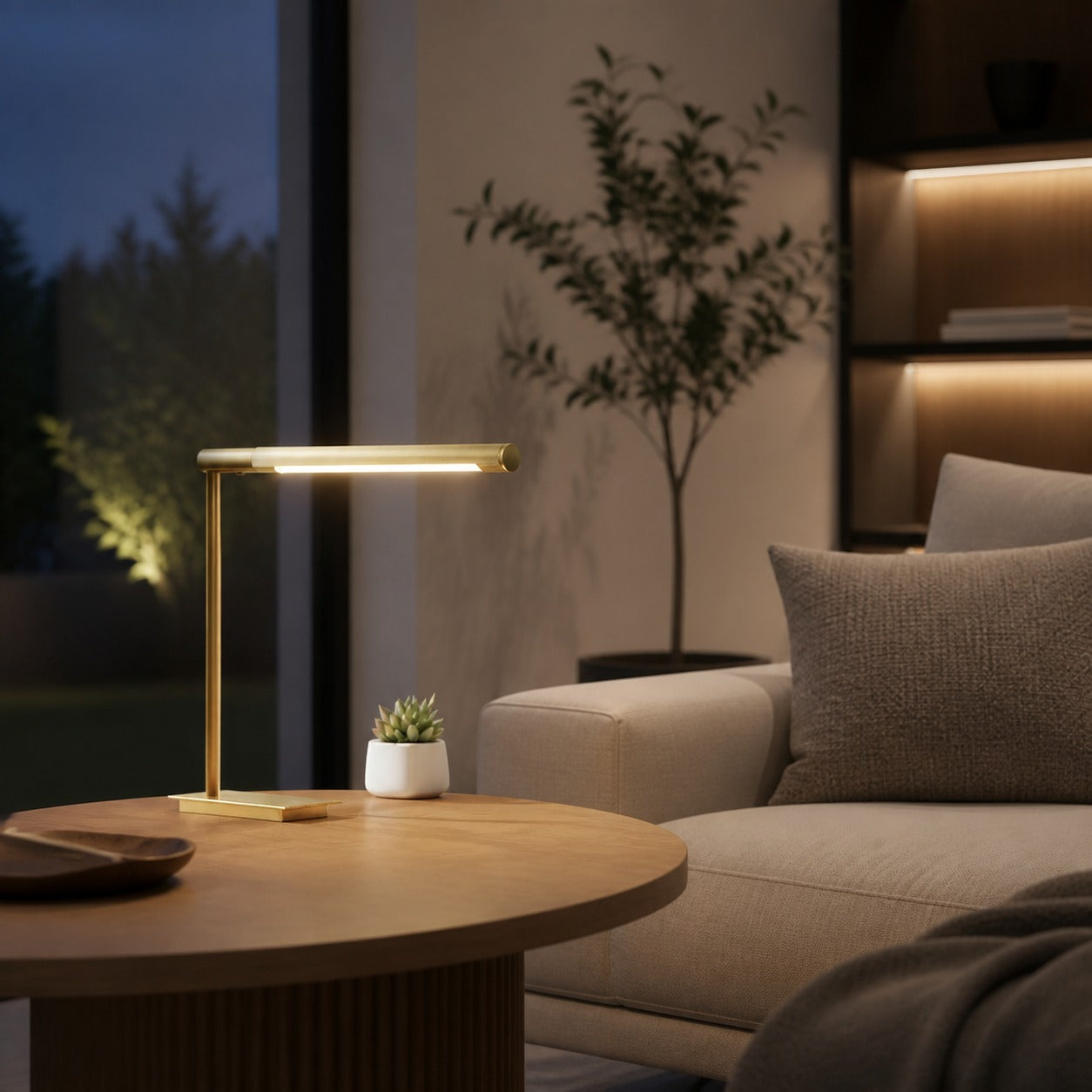 Zorv Task Table Lamp – Timeless Metal Table Lamp with Touch Switch for Study or Living Room