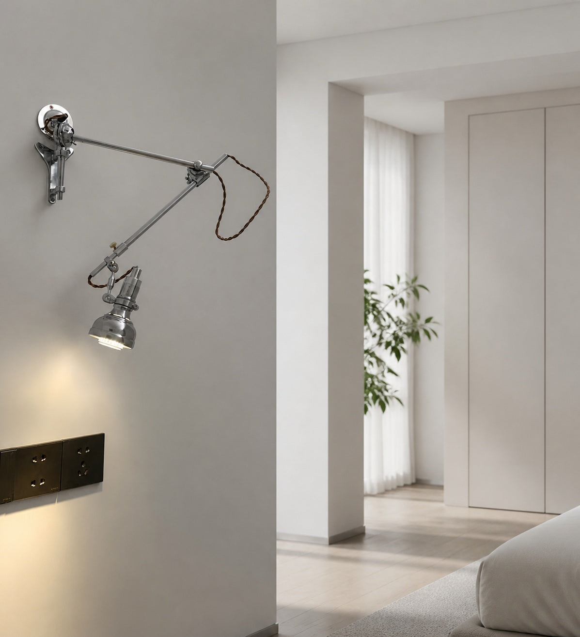 Ralph Rocker Arm Plug-in Wall Lamp