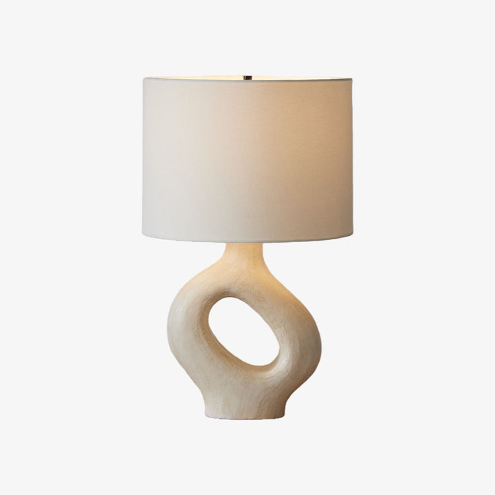 Ceruna Table Lamp with Ceramic Body and Textured Finish for Bedroom or Living Room