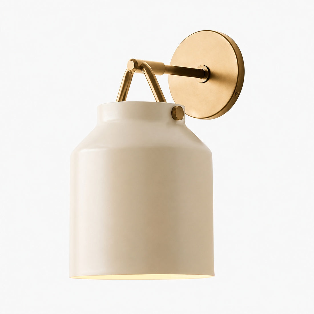 Hanton Modern Minimalist Brass and Glass Sconce – Damp Rated for Bathrooms