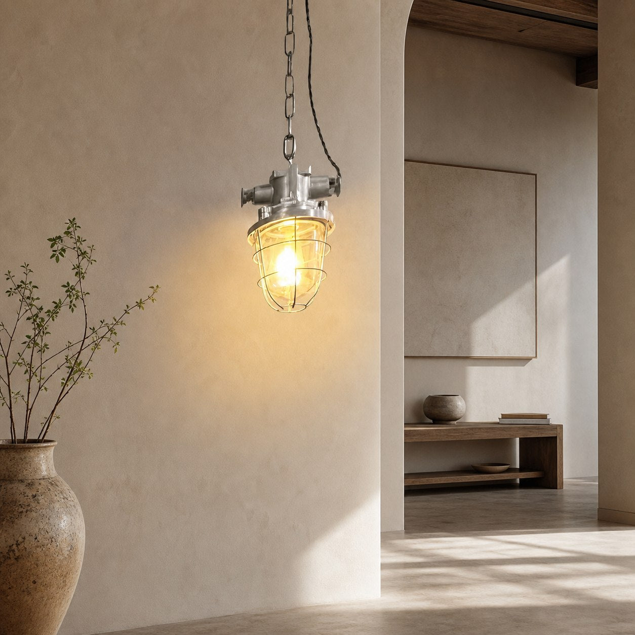 Bulkhead Cage Pendant Light