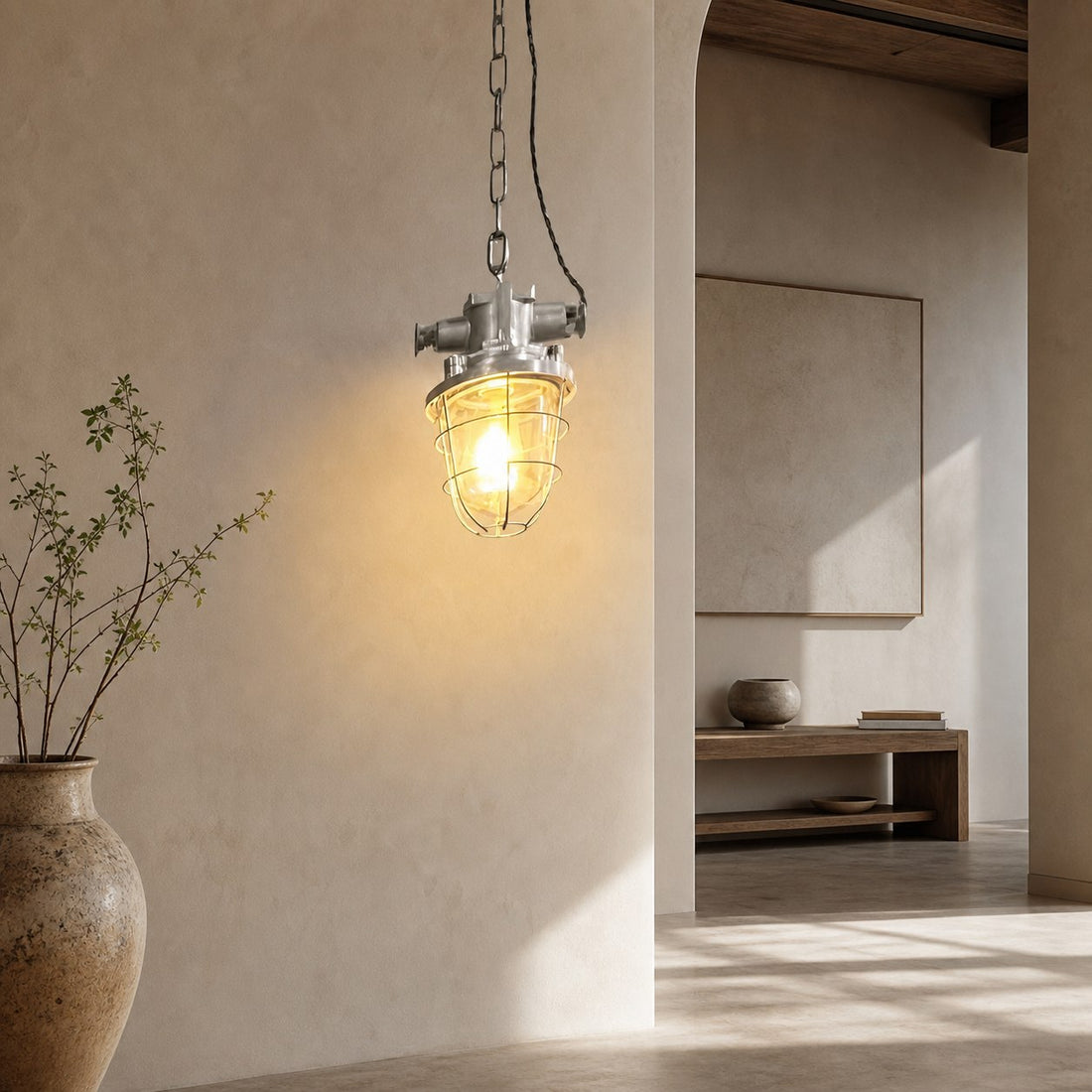 Bulkhead Cage Pendant Light