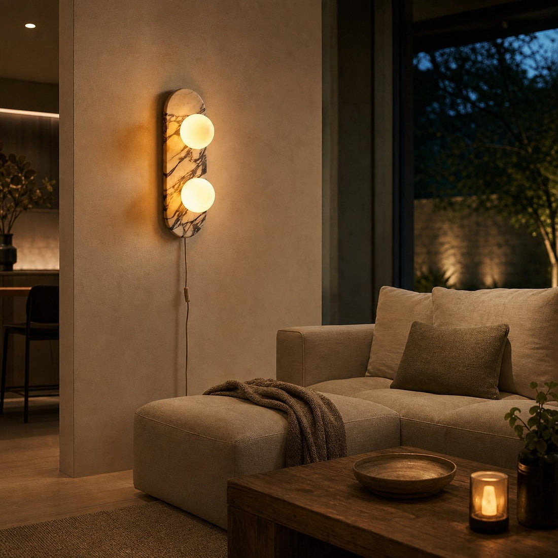 Modern Minimalist Vertical Wall Lamp with Slim Profile for Bedroom Bedside and Accent Lighting