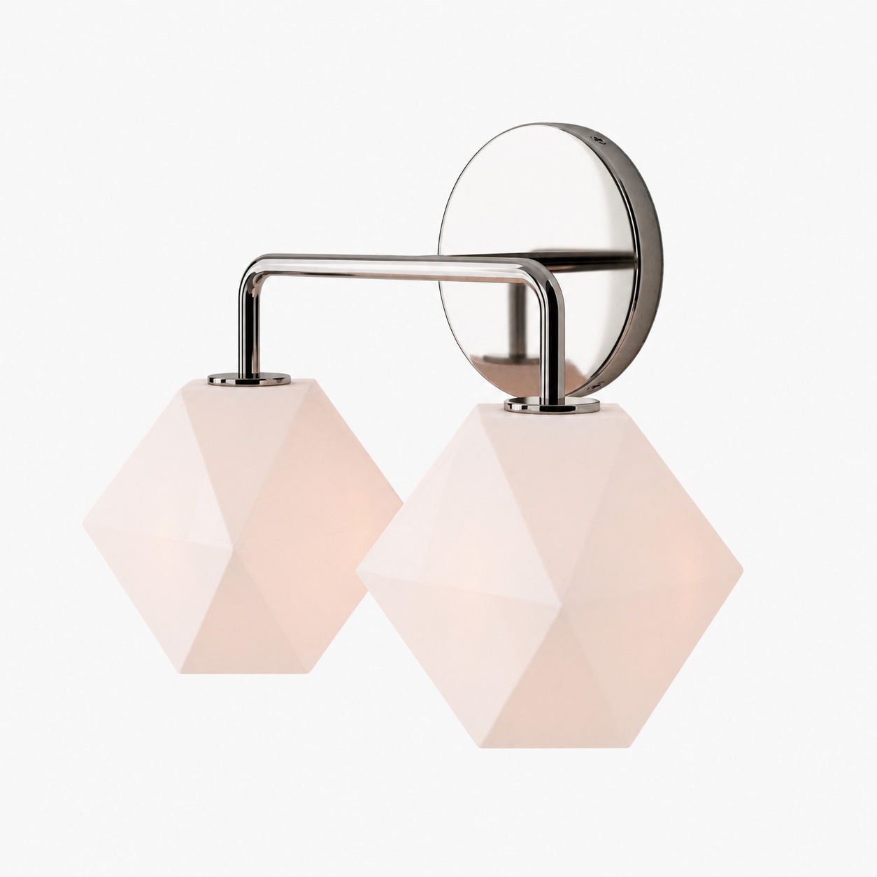 Talvior Geometric Modern Bathroom Sconce - Faceted Shade Light in Luxe Finishes