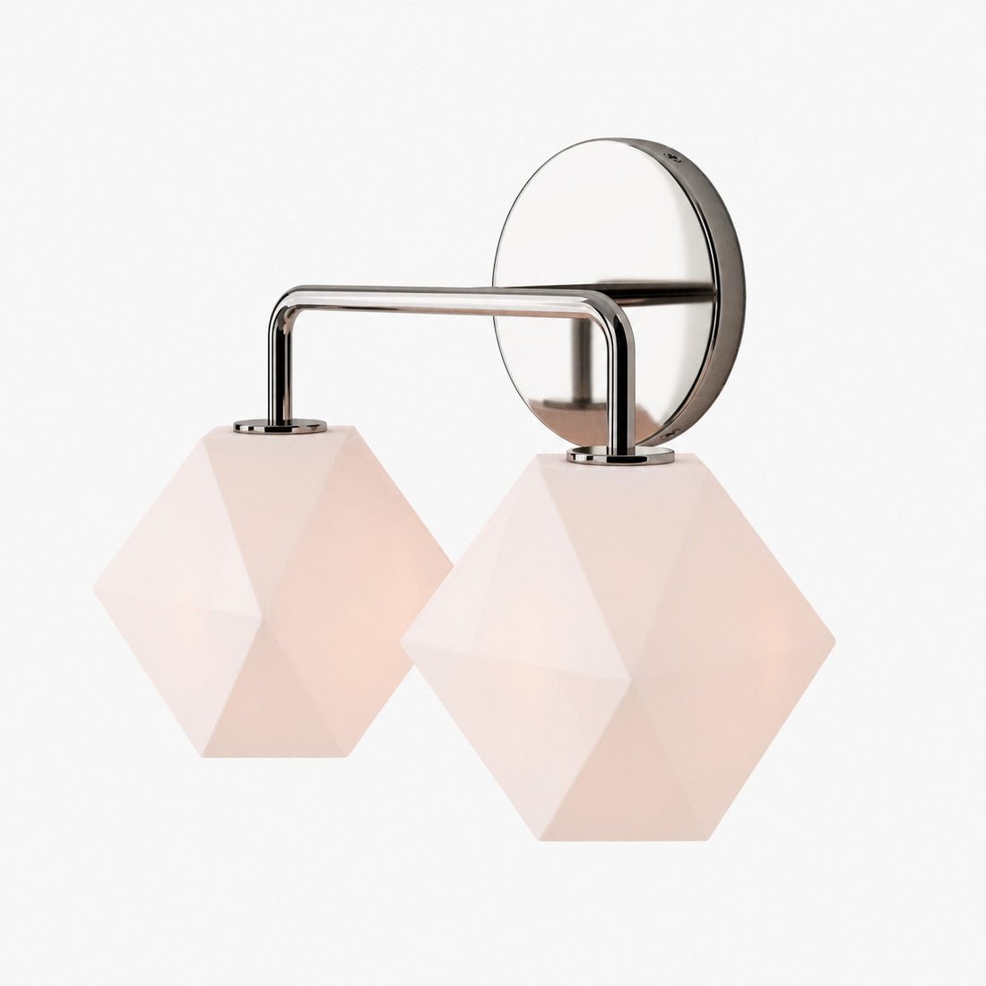 Talvior Geometric Modern Bathroom Sconce - Faceted Shade Light in Luxe Finishes