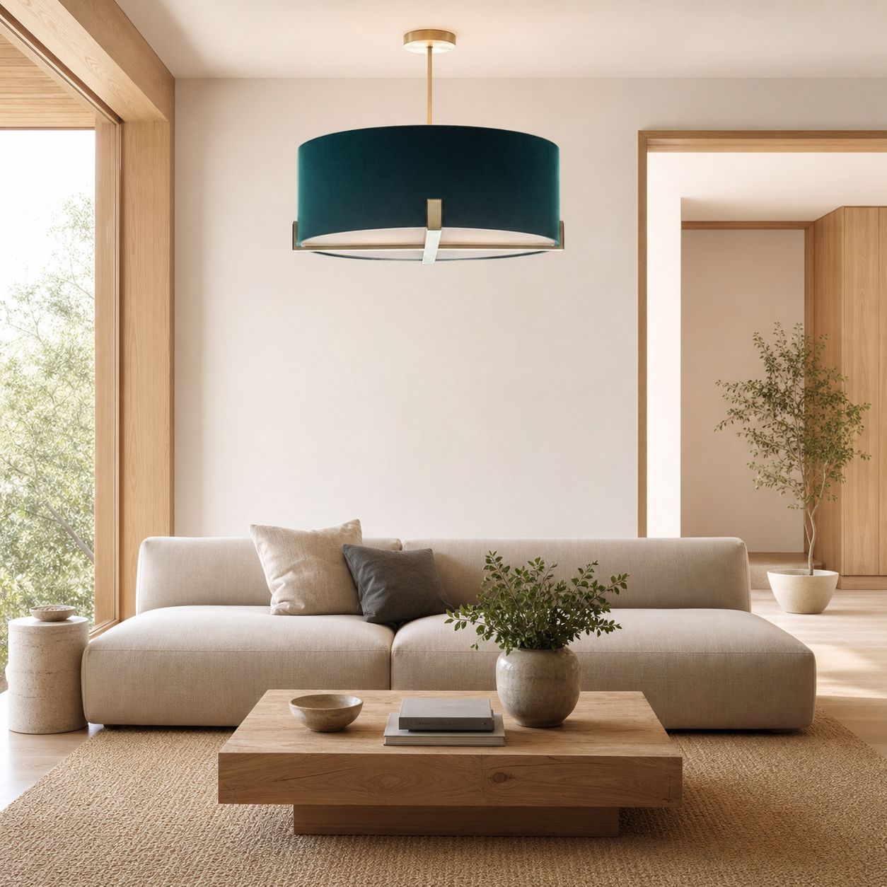 Tela 3 Light Suspension Light - Stylish Adjustable Pendant for Dining or Bedroom