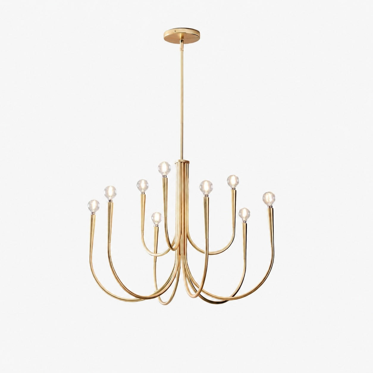 Borvia Swoop Arm Chandelier - Vintage-Inspired Modern Perfect for Home