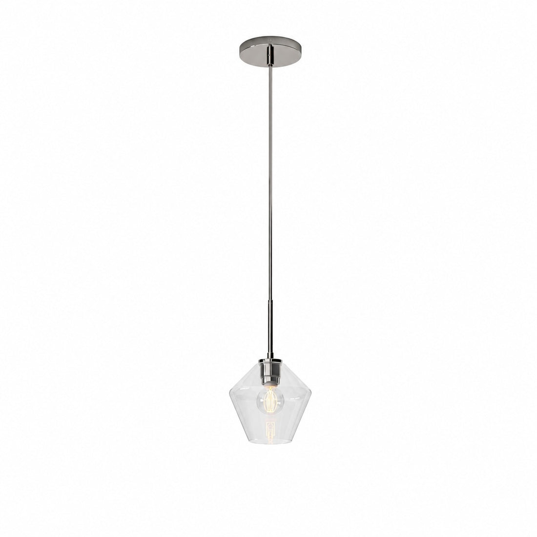 Merin Transparent Glass Sculpture Geometric Chandelier