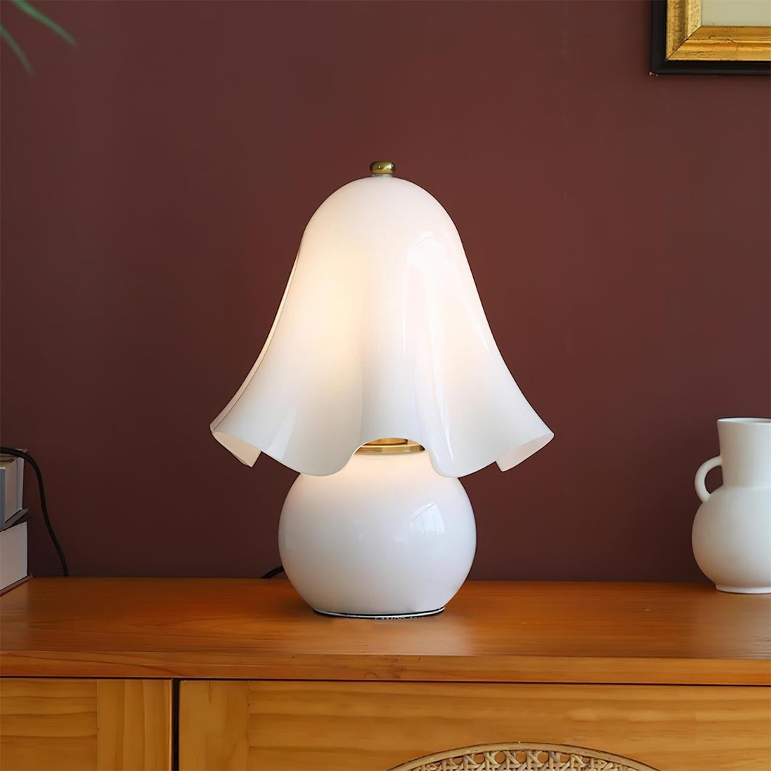 Bellina Decorative Table Lamp - Sculptural Bell Flower Shape