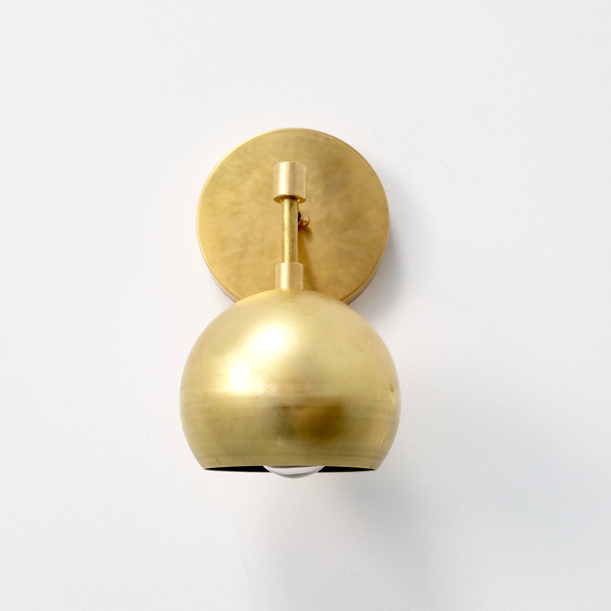 Mid Century Modern Brass Wall Sconce - Versatile Home Accent Light