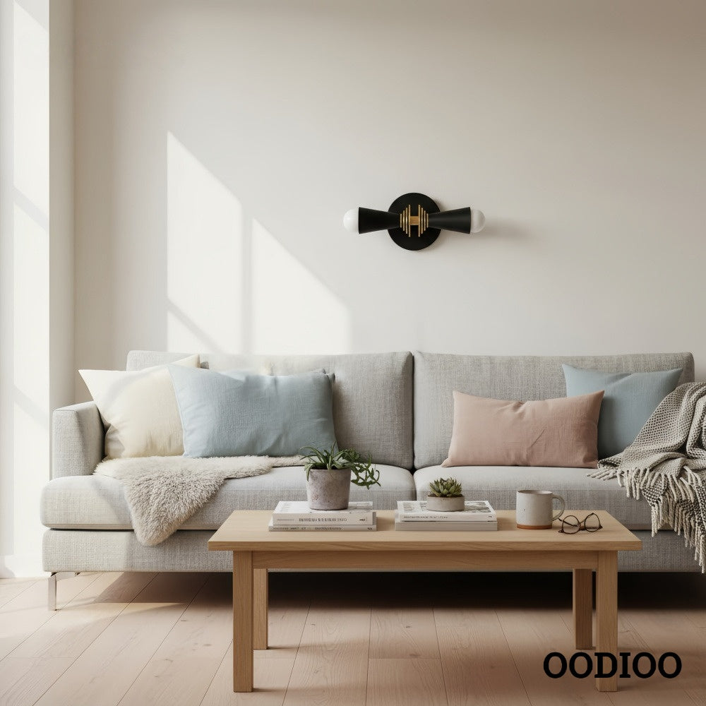 Pyralis Cone Adjustable Vertical & Horizontal Art Deco Lamp – Vanity & Living Room Accent