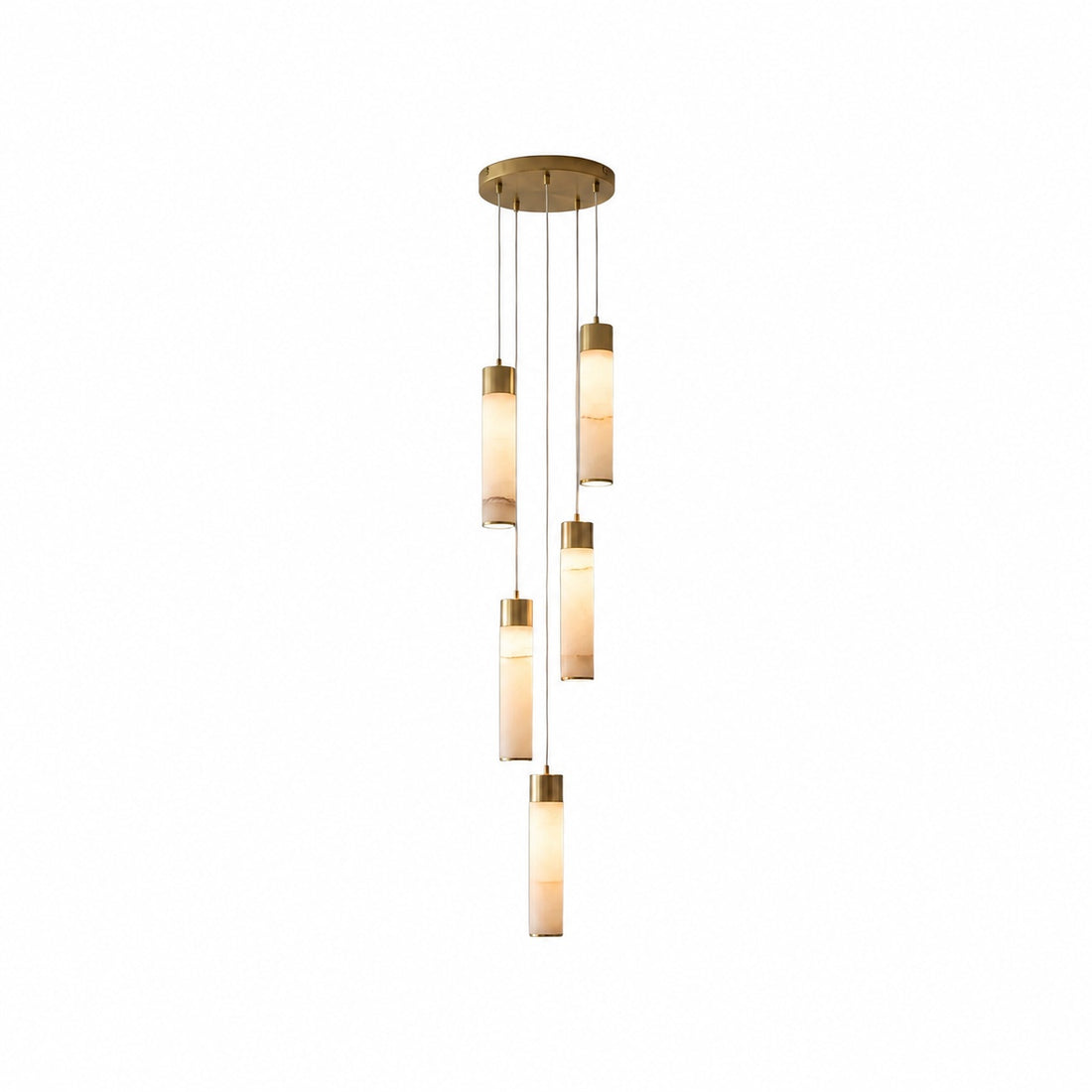 Solaryx Minimal Cylindrical Silhouette Pendant Light - Modern Style Lamp for Kitchen or Dining Room