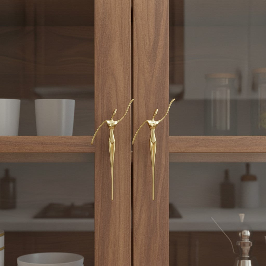 Verlitho Artful Minimalist Cabinet Handle Pull - Closet Doors Handle