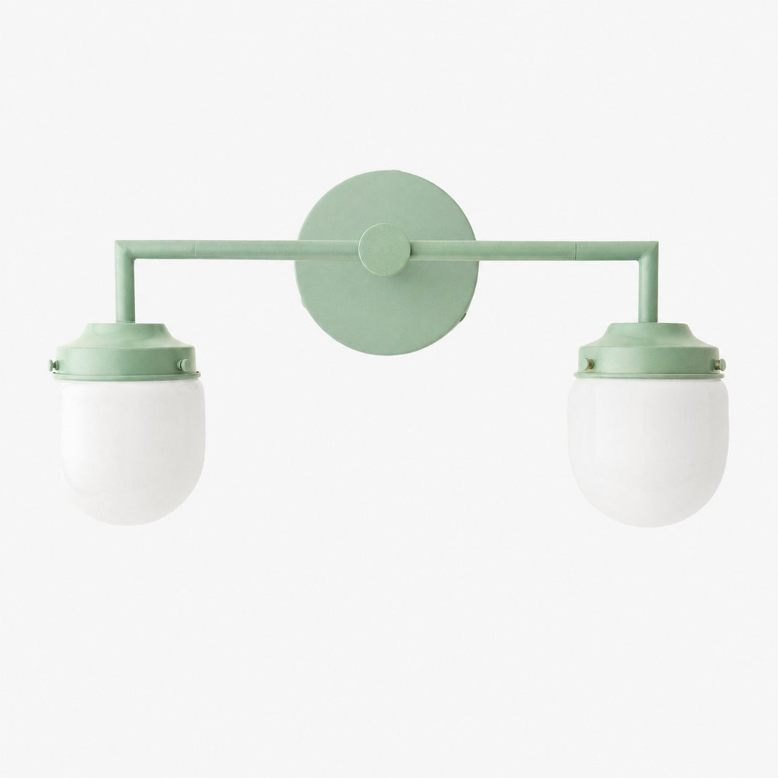 Opalume Glass Double Vanity Light - Vintage Style Bathroom Double Wall Lighting