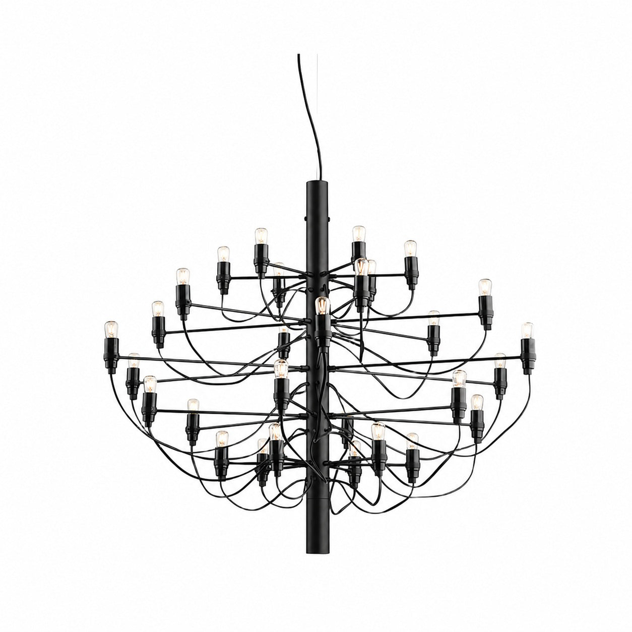 Tendrila Contemporary Multi-Light Chandelier - Industrial-Inspired Design Metal Suspension for Lounges N01