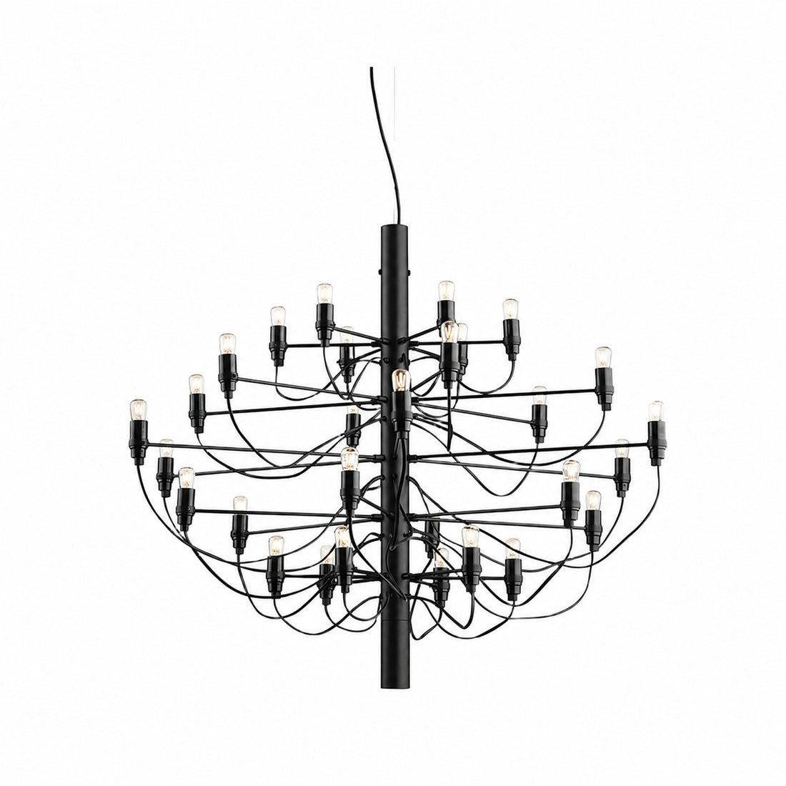 Tendrila Contemporary Multi-Light Chandelier - Industrial-Inspired Design Metal Suspension for Lounges N01