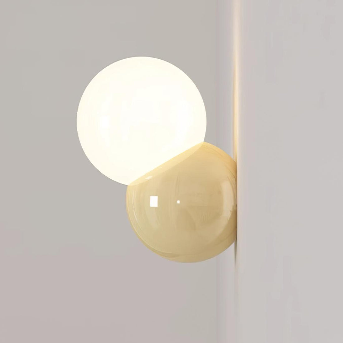 Double Ball Mandarin Duck Color Wall Sconce