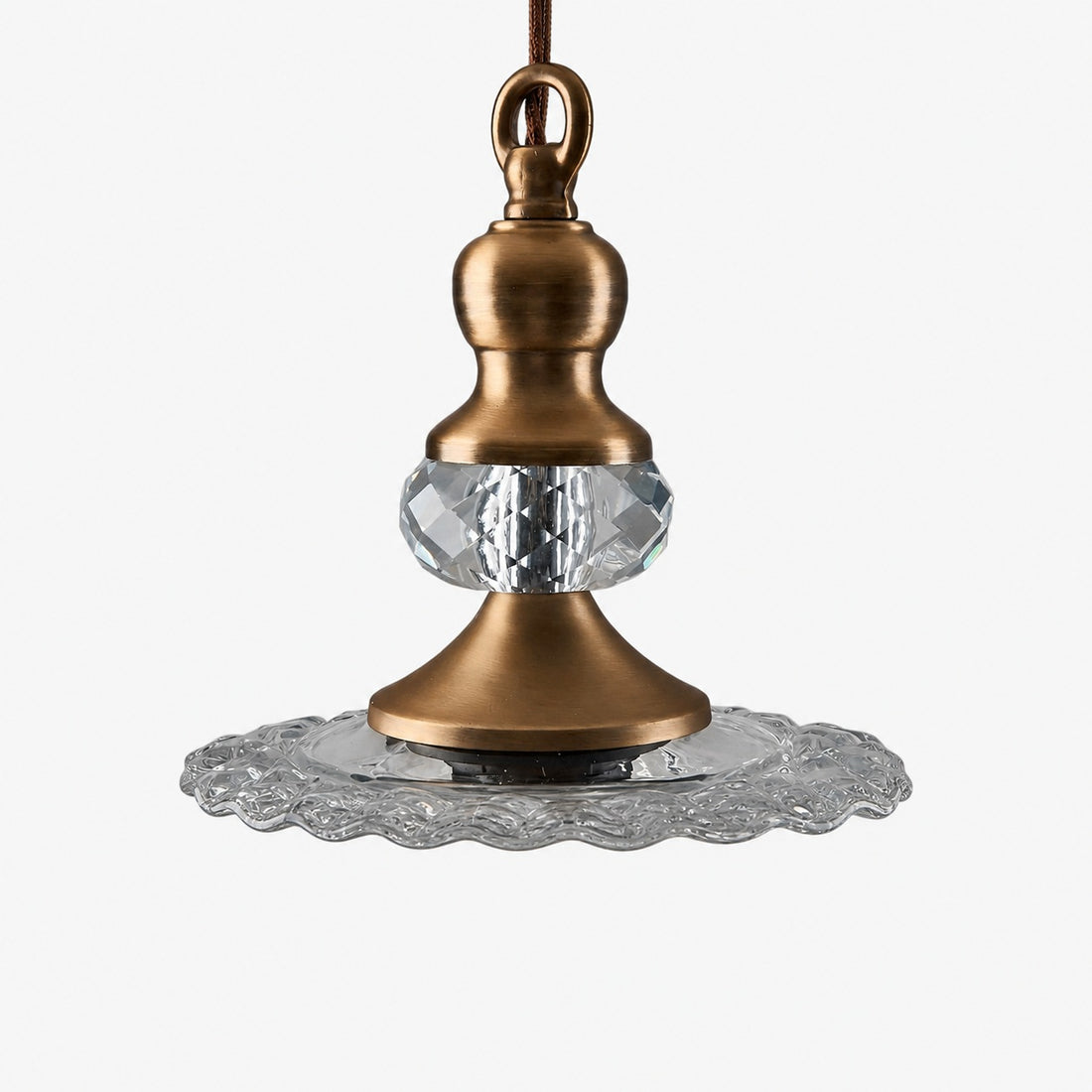 Verdoma Flower Glass Pendant Light - Vintage Floral Design for Living and Dining U01