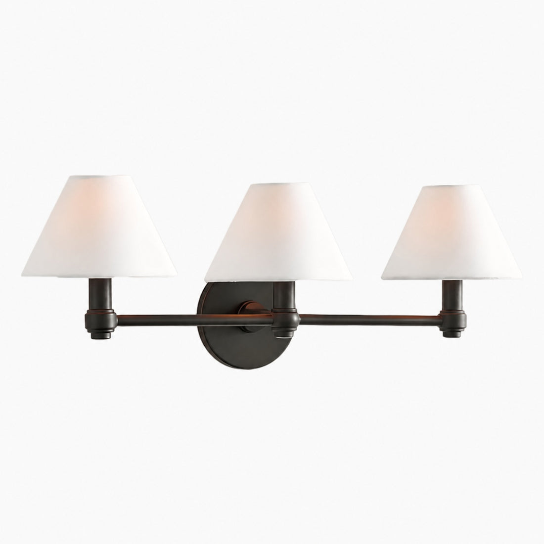 Roven Metal Wall Sconce – Sleek Metal Single or Triple Sconce for Vanity or Bathroom