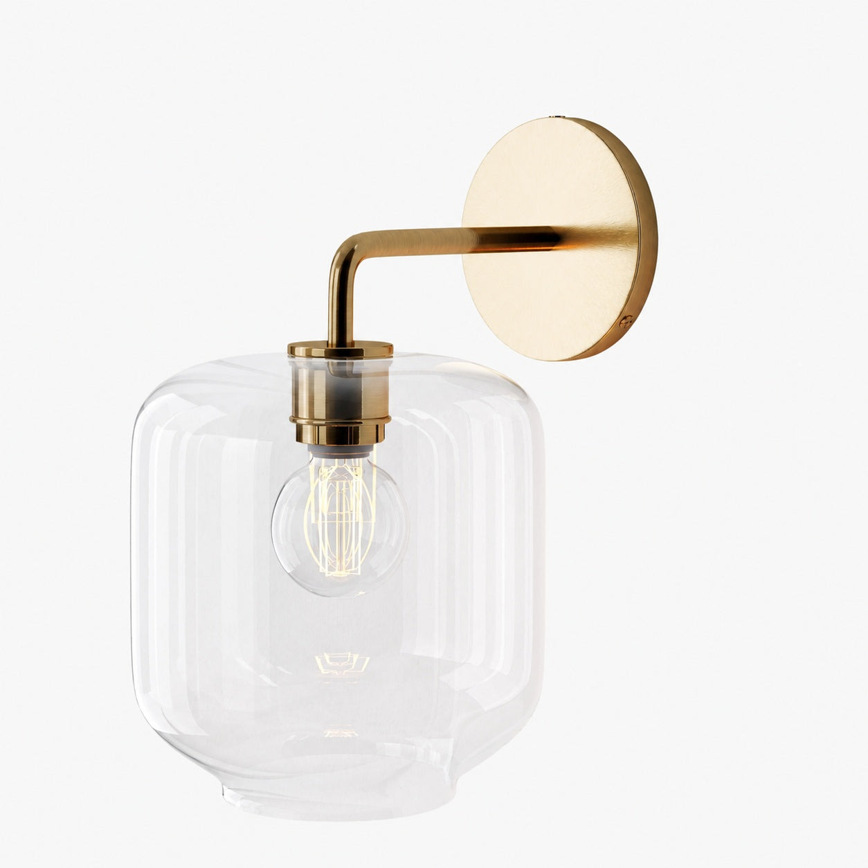 Lumivelle Pebble Sconce - Stylish Wall Light - Glass & Metal, Energy Efficient
