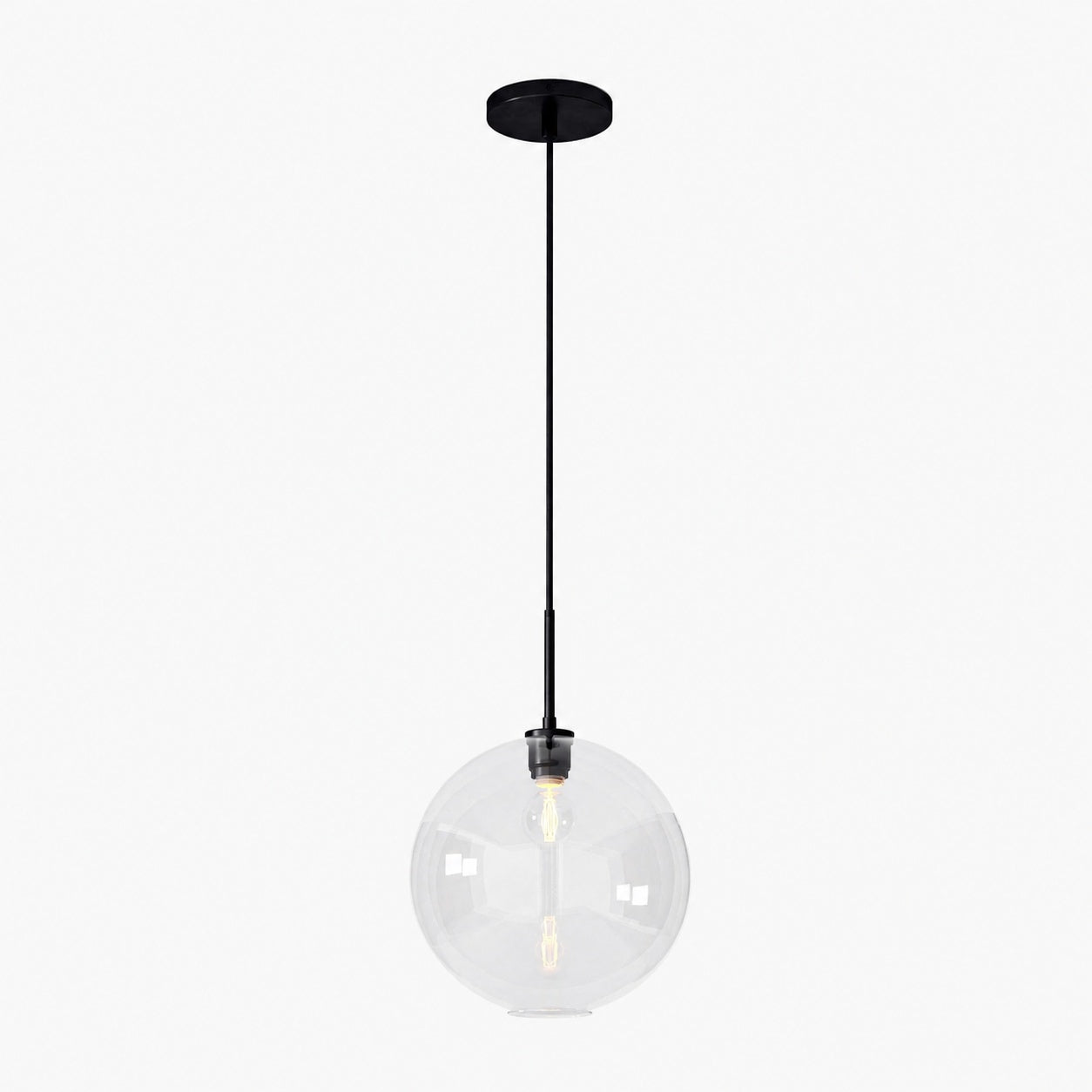 Selvion Sculptural Globe Pendant Light - Modern Glass Pendant Lamp - Sleek Design
