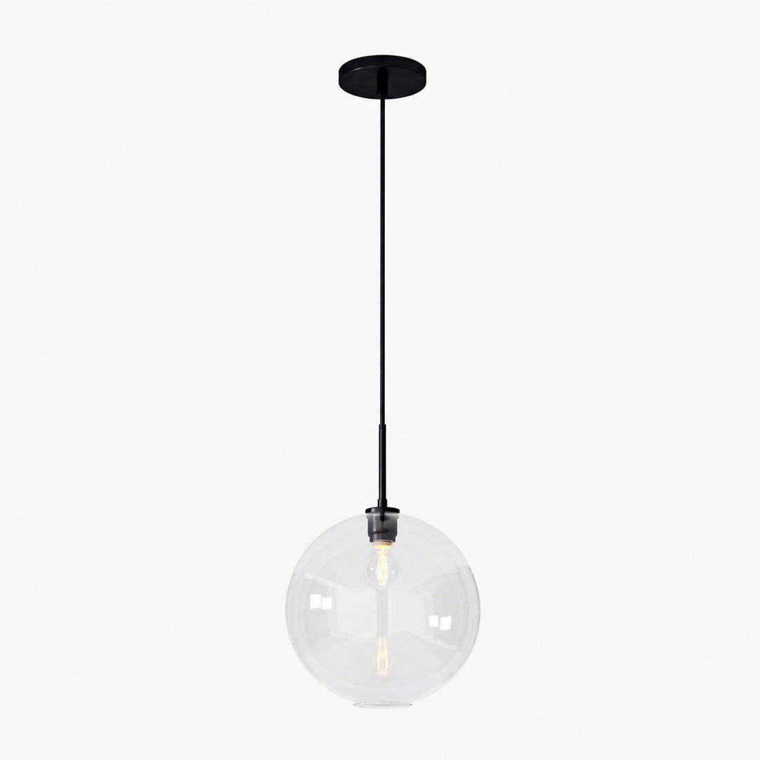 Selvion Sculptural Globe Pendant Light - Modern Glass Pendant Lamp - Sleek Design