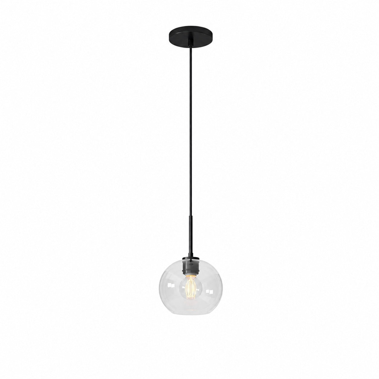 Selvion Sculptural Globe Pendant Light - Modern Glass Pendant Lamp - Sleek Design