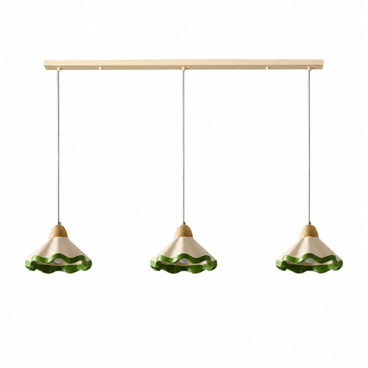 Moliro Scalloped Pendant Light - Modern Wavy Lighting for Dining Room