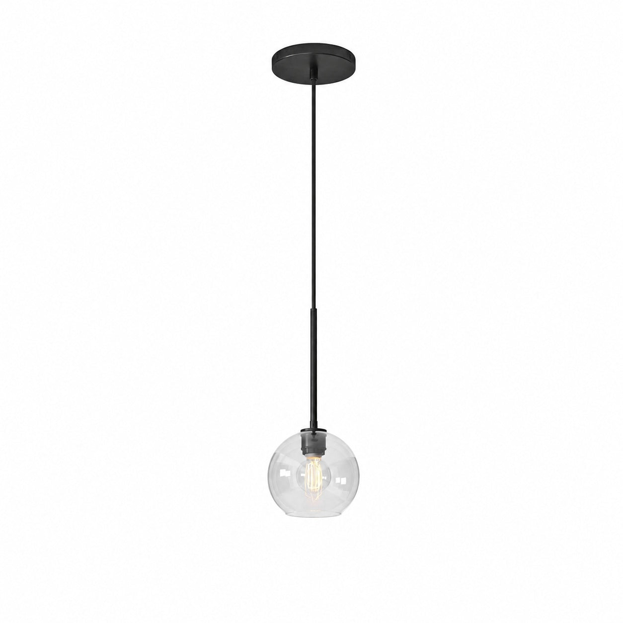 Selvion Sculptural Globe Pendant Light - Modern Glass Pendant Lamp - Sleek Design