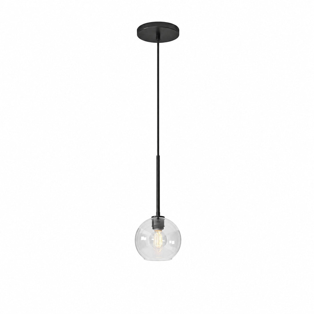 Selvion Sculptural Globe Pendant Light - Modern Glass Pendant Lamp - Sleek Design