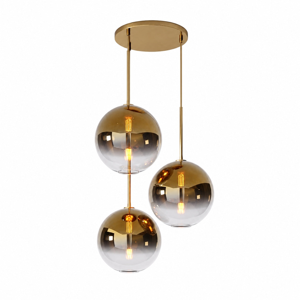 Selvion Minimalist Crystal Chandelier - Handcrafted Glass Sculptural Lighting Fixture
