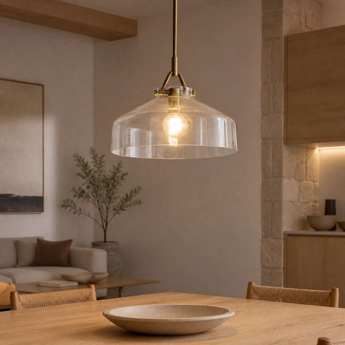 Hanton Modern Metal Pendant Light - Hanging Lamp for Kitchen