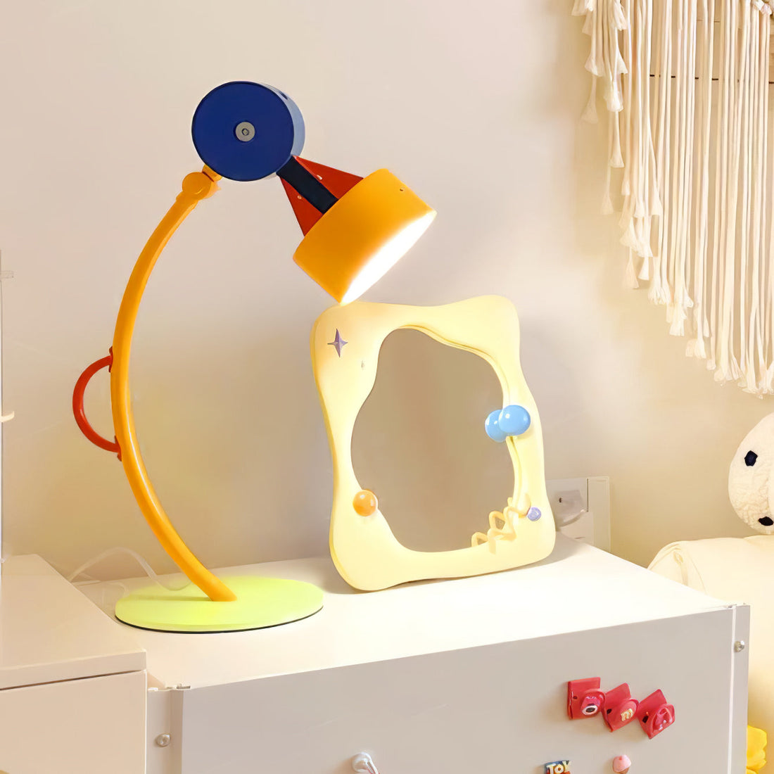 Colorful Curved Table Lamp