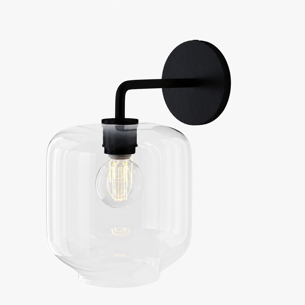Lumivelle Pebble Sconce - Stylish Wall Light - Glass & Metal, Energy Efficient