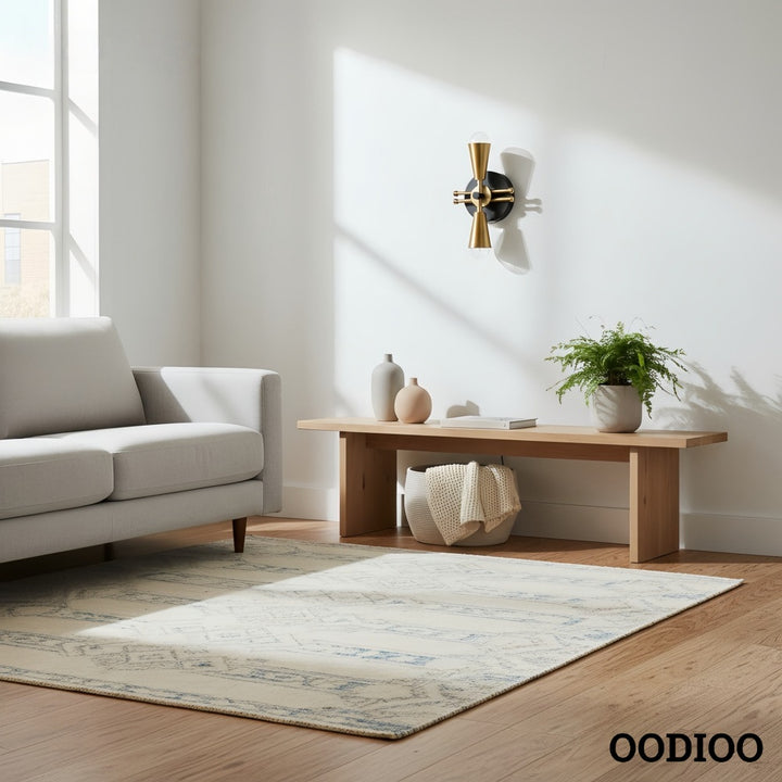 Pyralis Cone Dual Brushed Brass Cone Wall Sconce – Art Deco Vanity Light for Bathroom